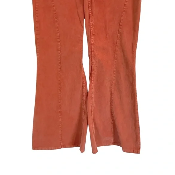 Urban Outfitters BDG Extreme Flare Corduroy Pants Women’s Sz 32 Tangerine Orange - Picture 6 of 16